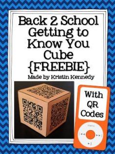 
                    
                        Back to School Getting to Know You Cube with QR Codes {FREEBIE}
                    
                