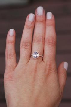 
                    
                        Rose gold engagement ring. Peach sapphire 1.6ct by EidelPrecious
                    
                