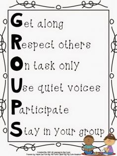 
                    
                        {Free} Groups Anchor Chart to help students understand expectations when working with groups.
                    
                
