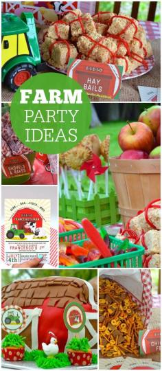 
                    
                        This barnyard bash is the perfect theme for a first birthday! See more party ideas at CatchMyParty.com!
                    
                