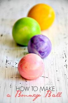 
                    
                        So COOL! You can make your own bouncy ball! Kids are going to love this kids activities. Perfect for summer vacations or rainy days
                    
                