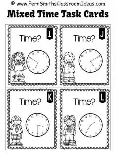 
                    
                        #FREE Mixed Time To the Five Minutes Task Cards, Includes: 24 color task cards, 24 black and white task cards, 1 recording sheet, 1 answer key #TPT #FREE
                    
                