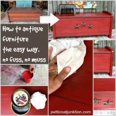 
                    
                        How to antique furniture the easy way Petticoat Junktion collage
                    
                