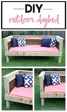 
                    
                        DIY Outdoor Daybed / Simple Build / Make it for $200 or less / DIY Outdoor Furniture
                    
                