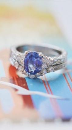 
                    
                        This three stone sapphire engagment ring is stunning.
                    
                