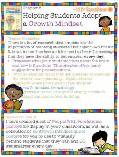 
                    
                        Mindsets in the Classroom Book Study Chapter 8 – Helping Students Adopt a Growth Mindset  - Links, downloads, and resources for the classroom
                    
                