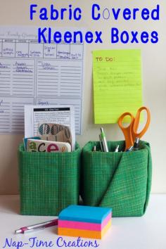 
                    
                        Moms Back to School - Fabric Covered Kleenex Boxes from Nap-Time Creations
                    
                