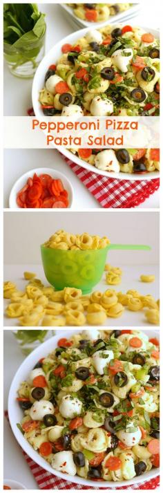 
                    
                        Pepperoni Pizza Pasta Salad is the perfect barbecue side dish. The kids will love it too.
                    
                