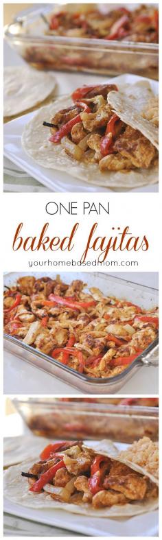 
                        
                            One Pan Baked Fajitas are the perfect dinner solution!
                        
                    