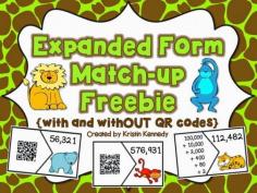
                    
                        {FREE} Expanded Form Match-up (Plus 4 additional place value freebies!)
                    
                