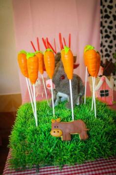 
                        
                            Carrot pops at a farm birthday party! See more party ideas at CatchMyParty.com!
                        
                    