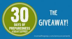 
                        
                            The 30 Days of Preparedness Giveaway @ Momwithaprep.com
                        
                    