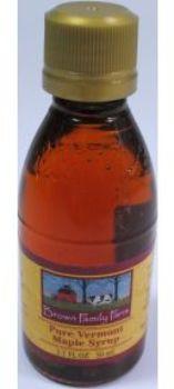1.7 fl oz Vermont Grade A Dark Amber Pure Maple Syrup in a glass bottle. A convenient travel size for on the go.