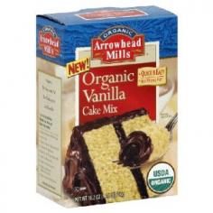 Arrowhead Mills Organic Cake Mix, Vanilla,Founded in 1960, in Hereford, Texas, The Arrowhead Mills brand has been leading the way in organic, natural, whole grain and gluten free innovation in flours, pancake & waffle mixes, hot & cold cereals, nut butters, beans & grains for more than 50 years. We remain true to the core values and straightforward business practices on which our company was founded. We believe in nature's abundance and treat food with respect - not chemicals! Go on, taste the difference in our naturally nourishing products. Our organically grown ingredients are handled and distributed based on a strict set of standards. - We purchase our wholesome ingredients directly from local suppliers whenever possible, thereby reducing the miles your food travels to market- We emphasize environmental responsibility by maintaining sustainable farming practices- We do not use potentially harmful synthetic pesticides and herbicides on our organically grown ingredients- We take decisive steps to shrink our carbon footprint and conserve our planet including post-consumer, recyclable packaging along with water based inks.