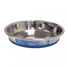 Our Pet's Durapet Stainless Steel Cat Bowl - Durapet Cat Bowl & Cat Water BowlDinner is served, and it won't end up on the floor when you use Our Pet's Durapet Stainless Steel Cat Bowl. This polished, heavy-duty Durapet cat bowl includes a bonded rubber ring on the bottom to keep the bowl from skidding. If your kitty is an enthusiastic eater or drinker, the rubber ring on the bottom of this cat water bowl or food dish will keep it firmly in place. Our Pet's Durapet Stainless Steel Cat Bowl is made to last. Its stainless steel construction means that your favorite feline can look forward to enjoying dining or drinking from this Durapet cat bowl. It can stand up to regular cleaning and play if your furry feline uses it as a toy. Both cats and pet parents will appreciate the intuitive design of this cat water bowl or feeding dish. The bowl provides a low profile so cats and kittens can eat easily and comfortably. Gently sloping sides helps prevent food from getting stuck in hard-to-reach spots. This feature makes the bowl easier for you to clean and put to use for the next meal. This stainless steel cat bowl will look good in any home. Your feline might be more interested in the food than the bowl, but you'll appreciate the function and look of this Durapet cat bowl. Its polished steel surface is sure to fit in with your existing decor. The rubber ring on the bottom of this cat water bowl can prevent it from moving to avoid spills. It can also lower the risk of food spillage if your cat rushes at the bowl when breakfast or dinner is served. Avoid these messes with Our Pet's Durapet Stainless Steel Cat Bowl.