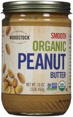 WOODSTOCK FARMS 12x 16 OZ ORGANIC SMOOTH PEANUT BUTTER- Smooth, creamy peanut butter made with organic peanuts, organic sugar and salt-: KOSHER- (Note: This product description is informational only- Always check the actual product label in your possession for the most accurate ingredient information before use- For any health or dietary related matter always consult your doctor before use-) SKU: BNGLA10938