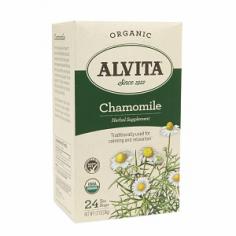 The yellow, daisy-like flowers of chamomile (Maticaria recutita) have been traditionally used and enjoyed since ancient Roman times as a soothing, relaxing tea as well as to help support normal digestion. Today, chamomile remains one of the most popular herbal teas available. Alvita Chamomile Tea is made with premium-quality, organic chamomile flowers, and has a pleasantly milk flavor and aroma. The Alvita Story. In 1922, a new era for tea consumption began in America. The herb alfalfa, long known for its beneficial nutrients, was packaged in tea bags and sold to an emerging health food market. This product became known as Alvita and set the standard for future herbal teas. Today, Alvita represents more than forty single-ingredient teas, each one uniquely distinct, just like the individuals who drink them. Alvita chooses only the highest quality organic, wild-crafted or cultivated botanicals, perfectly prepared to provide you with the best Mother Nature has to offer. Historical and scientific literature is painstakingly studied to ensure that the correct traditional plant and most appropriate servings are used, delivering premium flavor and quality. Herbs are gifts from the earth. Alvita takes it stewardship seriously by offering carefully harvested tea in earth-friendly packaging. Our beautifully illustrated boxes are made using recycled paperboard and our English