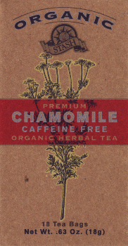 Chamomile is known as both a pretty flower and an ancient healer. The word "chamomile" is derived from the Greek "chamos" (ground) and "melos" (apple), referring to chamomile's low growth habit and apple scented blossoms. The daisy-like flowers of the Chamomile plant reminded the ancient Egyptians of the sun, calling it "Herb of the Sun". The Germans have used chamomile for centuries for its medicinal properties. In fact, chamomile is so popular in Germany it is called "alles zutraut" (capable of anything). Extensive research over the past 20 years has confirmed many of the traditional uses for the plant including: as an anti-spasmodic - to aid digestive disorders, prevent ulcers and calm stomach cramps; as a tranquilizer - to calm the central nervous system and relax the body; as an anti-bacterial - to heal skin irritations and diseases; and as an anti-inflammatory - to relieve aches and pains, particularly arthritis pains. There are two species of Chamomile - the German or Hungarian variety and the Roman or English variety. German Chamomile is an annual that reaches 3 feet and is the variety that is most prevalent in the United States. Roman Chamomile is a perennial ground cover less than 9 inches tall. Both chamomile varieties have downy stems, feathery leaves and daisy - like flowers with yellow centers and white petals. Roman Chamomile is often used as a ground cover on garden paths. Walking on it releases chamomile's lovely apple fragrance and it is actually good for the plant. Today chamomile is one of the world's best selling herbs. Chamomile is a very popular herbal tea and it is also used in perfumes, soaps, bath oils, skin care products, and in shampoos to add luster to blonde hair. Stash buys its organic chamomile from Egypt where the climate and farming expertise make this chamomile the best in the world. Egyptian Chamomile has the largest, brightest flowers with the most fragrance and flavor. Stash Chamomile brews a beautiful golden cup with a delicate, classic apple-like flavor and fragrance. It is a soothing drink that is good anytime of the day, but especially relaxing in the evening. Our organic Chamomile is certified by the renowned ECOA (Egyptian Center of organic Agriculture) which is an IFOAM (International Federation of Organic Agriculture Movements) member, recognized worldwide. TIP: When brewing chamomile be sure to add a little extra to your infuser as it is very fluffy and light. However, remember to never fill an infuser more than half full, as the chamomile needs room to infuse properly. Stash Tea is certified organic by Quality Assurance International. QAI is a professional organic certification service that is internationally recognized. QAI's program is designed to certify every step of the organic chain - from the land on which the product is grown, to the growers, to the post harvest facilities and the final processing and handling facilities. Such