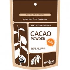 Raw Chocolate The New Red Wine Cacao beans (Theobroma Cacao/Raw Chocolate) are the source for all Chocolate and Cocoa products. Our CERTIFIED ORGANIC, RAW Cacao is of the premium Criollo variety. Theobroma literally means Foods of the Gods so called by the goodness of the seeds. Mexicans named the pounded seeds Chocolate. Cacao is increasingly being consumed for its nutritive and health-enhancing properties, as it has been in many cultures for thousands of years. Cacao contains many chemicals that enhance physical and mental well-being, including an incredibly rich supply of magnesium. The Cacao bean also contains more ANTIOXIDANT flavonoids than Red Wine, Green Tea and Blueberries. Our antioxidant-rich, organic, raw Cacao (Cocoa) powder is processed at low temperatures. The sophisticated process protects the nutrients, vitamins and minerals. Navitas Naturals VEGAN Cacao powder is CERTIFIED ORGANIC and RAW. Our premium Cacao comes directly from the farmers who cultivate them using sustainable methods that have been used for generations.