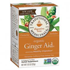 Organic Ginger Aid&Reg; Promotes The Flow Of Digestive Juices And Increases Tone In The Muscular Walls Of The Stomach* A Normal Process That Keeps The Digestive System Ready To Function. Ginger Tea Is Traditionally Used For Indigestion And Clinical Data Supports Its Use For The Prevention Of Nausea And Vomiting* There S Lots Of Pungent, Spicy Ginger In Organic Ginger Aid&Reg;. It S Also Sweet, With A Twist Of Lemon (Lemon Myrtle, That Is). About Traditional Medicinals&Reg; In Early 1974, Three Young Friends Started Traditional Medicinals&Reg; In The Back Store Room Of A Small Herb Shop Along The Russian River In Northern California. The Company Was Founded With The Intention Of Providing Herbal Teas For Self Care, While Preserving The Knowledge And Herbal Formulas Of Traditional Herbal Medicine (Thm). At The Time, Traditional Herbal Tea Infusions Had All But Faded Away In The United States. And Never Before Had These Reliable Formulas Been Available In Convenient Tea Bags. Over The Decades That Followed, The Company Introduced Millions Of Health Conscious Consumers To Traditional Herbal Tea Formulas And The Concepts Of Thm. These Reliable Natural Teas Were Well Received And Traditional Medicinals&Reg; Has Grown Dramatically. Well Over A Billion Cups Of Tea Have Been Produced At Our Beautiful Country Facility And Some Products Like Organic Smooth Move&Reg;, Organic Throat Coat&Reg; And Organic Mother S Milk&Reg; Have Become Mainstream And Can Be Found In Supermarkets And Drug Stores Throughout North America. Additionally, Our Product Offerings Have Expanded To Include Some Of Our Best Selling Tea Formulas In Other Forms Such As Pastilles, Syrups And Capsules. From Our Simple Beginnings We Have Been Able To Share The Wonder Of Herbs And Pass Along The Knowledge Contained In The Great Systems Of Traditional Herbal Medicine. To This We Have Added Clinical Testing And Scientific Understanding, As Well As Sophisticated Processes To Ensure You Reliable Products. So, While Our Business Has Grown And Evolved, We Remain Rooted In The Serious And Spirited Commitment With Which We Began Over Thirty Years Ago. Traditional Medicinals&Reg; Offers Herbal Dietary Supplements, Natural Health Products, Otc Medicines And Traditional Herbal Medicinal Products For The Global Market * This Product Is Not Intended To Diagnose, Treat, Cure Or Prevent Any Disease. " Promotes Healthy Digestion* 100% Organic Ingredients The Highest Quality, Pharmacopoeial Grade Herbs Traditional Medicinals&Reg;, Founded In 1974 - A Socially Responsible, Employee Owned, Solar Powered Tea Company.