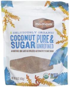 Granulated coconut nectar. Ideal for beverages, baking, and desserts. Sustainably grown & harvested. Mild and sweet flavor. An unrefined alternative to cane sugar. Easy to use. Vegan. Gluten free. Madhava Blonde Coconut Sugar is an unrefined sweetener produced from the flower buds of the coconut tree. Our Coconut Sugar is grown sustainably in Indonesia and is an all-natural alternative to processed sugar and artificial sweeteners. Madhava Blonde Coconut Sugar has a mild and sweet flavor and can easily replace sugar in recipes. You will find it to be a delicious all-purpose sweetener perfect for hot or cold beverages, baking, desserts or mixed into yogurt and smoothies. A great alternative sugar! We believe in making life sweet - the natural way. A little sweetness is good for everyone, but all sweeteners should be used in moderation since they add calories without significant nutrition. When choosing a sweetener, look for ones that are less refined, natural, organic and sustainable. You'll discover there are many options from plant sources around the world. Founded in 1973 as a farm and honey operation, Madhava (pronounced Mod-ha-vah) is a privately owned natural sweetener company in the foothills of Colorado. We've grown considerably since our humble beginnings as a local honey company, but we're still a grassroots company at heart. We continue to buy from local, family-owned beekeepers and small family farms around the world. And we are dedicated to bringing you the highest quality natural sweeteners on the planet. Certified organic by the Colorado Dept. of Agriculture. Product of Indonesia. 1:1 replacement for sugar. Use 1 cup of Coconut Sugar to 1 cup of sugar. Store in a cool, dry place. Organic Granulated Coconut Nectar.