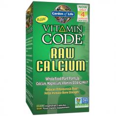 Reduce the risk of Osteoporosis and strengthen your bones and teeth with Raw Calcium, a unique Whole Food Plant Calcium formula. Free from crushed rock, limestone, chalk and animal bones24 Organically Grown Fruits and Vegetables PLUS1,600 IU Vitamin D3 to help your body utilize calcium efficiently100 mcg Vitamin K2 as MK-7 and Magnesium to promote proper absorption of calcium in the bone, where you want it most Digestion-supporting probiotics and enzymes Make Raw Calcium an integral part of your daily bone health regimen including a calcium-rich diet and regular exercise. CleanNo synthetic binders, fillers, artificial flavors, sweeteners, colors or additives commonly used in tablets. Non-GMO VerifiedIndependent, third party verification. Whole FoodRAW Food-Created Nutrients blended in a base of organically grown fruits and vegetables together with food cofactors. vitamin angelsTHANK YOU! By purchasing this Vitamin Code product you are helping us pay the nutrition forward to children and their parents at risk of malnutrition and disease.