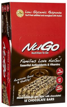Families Love Nugo! Essential Antioxidants & Vitamins. Awesome Good And Healthy! Low Glycemic Response. You'll Feel Satisfied And Energized With Nugo! Studies Show Nugo Has A Low Glycemic Response, Which Means It Is Digested Slowly To Provide Extended Levels Of Satiation And Energy. No Rapid Elevation In Blood Sugar Levels And No Crashing Lows. Our Philosophy At Nugo Is Pretty Simple: We Believe In Providing Healthy Food Choices While Delivering Exceptional Taste. You'll Find Oats, Brown Rice And Soy - And These Nourishing Ingredients Are 100% Natural. Nugo Family Nutrition Bars Are High In Protein, Low In Fat And Sodium Plus Absolutely Loaded With Essential Antioxidants And Vitamins. Taste The Nugo Difference - We Think That You'll Find It Awesome, Good And Healthy! Nugo Is Proud To Offer A Variety Of Delicious, Sholesome Snacks From Organic And Vegan To Sugar Free And Real Whole Food.