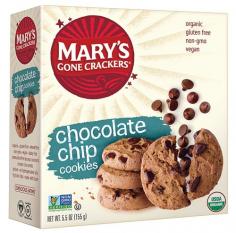 Enjoy Mary s Gone Crackers Chocolate Chip (6x5.5 Oz). Marys Chocolate Chip love Cookies are delicious buttery tasting cookies with plenty of dark chocolate chips. Youll find these organic gluten free and vegan cookies are rich in flavor and because they are made with unique whole food ingredients and low glycemic sweeteners they satisfy your sweet tooth and you still feel good after eating them! (Please note information is descriptional only. Please refer ingredients on product prior to use and please consult your health professional with any health or dietary matters before use.) Specialty Dietary Needs: Gluten Free Kosher Vegan Dairy Free
