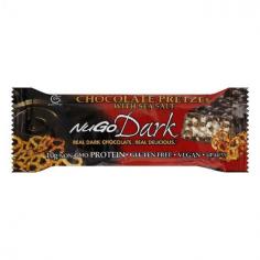 Can't decide if you want something salty or sweet? What's better than a chocolate pretzel to satisfy those cravings? The crisp combination of delicious Real Dark Chocolate and crunchy pretzels sprinkled with sea salt will please your senses. Each NuGO Dark bar has 10g protein and contains all natural non-dairy ingredients. Features: REAL dark chocolate High protein Low fat Certified gluten free Vegan/non-dairy Pareve Certified kosher Antioxidant rich Ingredients: dark chocolate (unsweetened chocolate, sugar, cocoa butter, vanilla), soy crisp (soy protein isolate, tapioca, calcium carbonate), tapioca syrup, agave syrup, organic brown rice crisp, soy protein, natural flavors, gum arabic, sea salt. Allergen information: contains soy. Manufactured on equipment that also processes products containing tree nuts, peanuts, milk, wheat, and egg. Good manufacturing practices and preventive procedures are in place to avoid cross contamination. What's In The Box: NuGO Nutrition 997213 Dark Chocolate Pretzel Bar - Case of 12