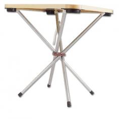 PLEASE NOTE: THIS ITEM CANNOT SHIP VIA 3-DAY DELIVERY. Turn a table top game into a table in seconds. The perfect answer for table top games. Strong 1" steel legs pivot on steel pins mounted in the Lexan centerblock. Rubber-tipped legs protect floor. Easy to fold and store. 9 lbs. For games 30" x 30" or larger. Game table NOT included.