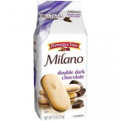 Pepperidge Farm Milano Double Chocolate Cookies, 7.5 Oz: Distinctive Pepperidge Farm cookies Double the deep rich chocolate These kosher cookies come in a convenient 7.5-oz package