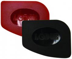 Lodge Red and Black Pan Scrapers assist with clean-up duty after meals. They are made of rigid, easy-to-clean polycarbonate with assorted angles to get into nooks and crannies. Pack easily for camping. Do not collect food particles. Per 2. Color: Red.