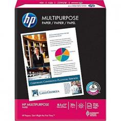 HP Multipurpose Copy Paper offers excellent paper quality, versatility and efficiency for even basic printing needs. The 20 lb. office paper features a smooth smear-resistant finish with ColorLok technology to make black print stand out and colors brighter. HP paper is specially engineered for copy machines, inkjet or laser printers and fax machines.