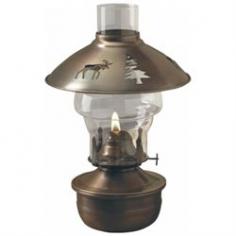 YQP1008: Features: -Oil lamp. -By the warmth of the fire, moose and pine tree silhouettes create delightful illuminated icons. -Includes bracket for wall mounting. -Natural, rustic brushed copper finish. Style: -Cottage/Country. Finish: -Brown. Holder Material: -Glass/Metal. Generic Dimensions: -12.25" H x 7.5" W x 7.5" D, 2.07 lbs. Dimensions: Overall Height - Top to Bottom: -12.25 Inches. Overall Width - Side to Side: -7.5 Inches. Overall Depth - Front to Back: -7.5 Inches. Overall Product Weight: -2.07 Pounds.