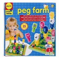 Teach your little one how to stack the pegs to create a colorful ALEX peg farm. Product Features Perfect for teaching counting Pegs let you create a 3D scene Soft foam board with farm graphics Sized for little hands Product Details Includes: peg board & 25 pegs Peg board: 9.75H x 9.75W For ages 2 & up Promotional offers available online at Kohls.com may vary from those offered in Kohl's stores. Size: One Size. Gender: Unisex. Age Group: Kids. Material: Foam.