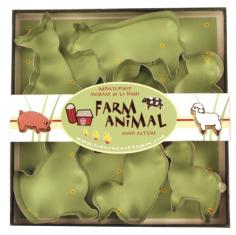 Add a little fun to your baking with this 7 piece farm animal cookie cutter set from Fox Run. This all metal set includes a duck, chick, cow, dog, pig, lamb and cat. Perfect for cutting out cookies, sandwiches, jell-o, brownies or even use for crafts.
