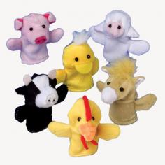 These soft, plush farm animal finger puppets are a barn full of fun. Kids love a good finger puppet. Our finger puppets are made of soft plush material and fit small and large fingers alike. Put on a puppet play or fill a party favor bag with these loveable puppets. Finger puppets make great carnival redemption prizes too. Dimensions: 3-1/4 Wide x 4 Long. Felt. Assorted farm animal designs include pig, sheep, duck, chicken, horse and cow. US Toy Exclusive. Ages 3 years+.