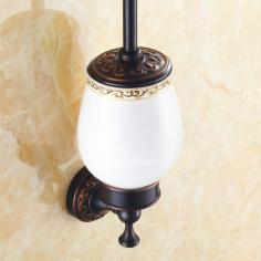Oil-rubbed Bronze Vintage Black Toilet Brush Holder