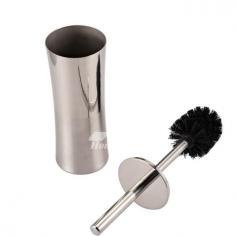 Contemporary Silver Brushed Toilet Brush Holder