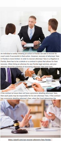 When Can I Recover Attorney’s Fees in Florida

An individual or entity initiating an action in Florida can ask to recover its court costs if successful in that action. However, recovery of attorneys’ fees in Florida is more limited. 