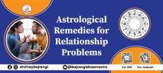 Renowned astrologer Dr. Vinay Bajrangi, known for his deep understanding of Vedic astrology and its application to personal well-being, sheds light on astrological tips for husband and wife relationship between life partners.

https://www.vinaybajrangi.com/astrology-remedies/vedic-remedies/astrology-tips-for-better-relationship.php