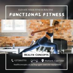 Embrace the essence of functional fitness with Health Concepts, your trusted provider of gym equipment in South Africa. Our products are designed to support your fitness journey, offering versatility and effectiveness to meet your exercise needs, whether at home or in a professional setting.