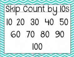 Skip Counting Game to use during transition times and FREE posters!