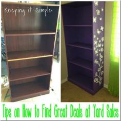 10 Tips to help you find great deals at yard sales #yardsales #keepingitsimplecrafts