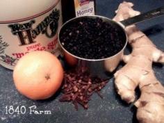 How to Make Homemade Elderberry Cold Syrup » 1840farm.com