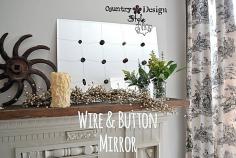 Wire and Button Mirror countrydesignstyl... #mirror