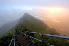 Haiku Stairs of Oahu in Hawaii, United States | 27 Surreal Places To Visit Before You Die