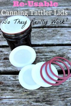 How I Preserve Foods - Re-Usable Tattler Canning Lids- Do they really work? Great review on using Tattler canning lids and what to expect. I'd love to be able reus...