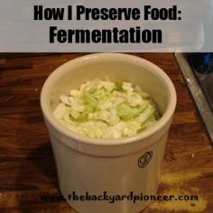 How I Preserve Food: Preserving With Fermentation