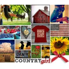 "Country Girl Inspiration Board" by bschultea on Polyvore